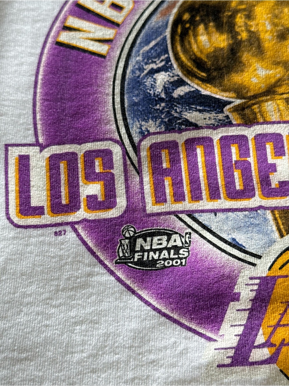 Vintage 2001 Los Angeles Lakers NBA Champions Kobe Bryant year new condition XL - Picture 2 of 5